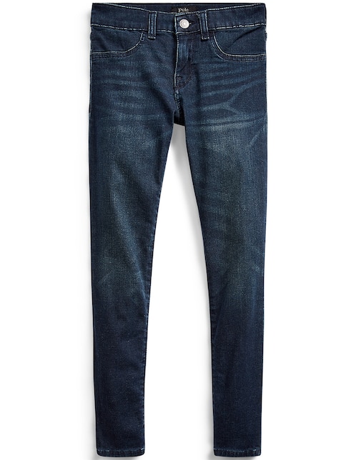 Jeans slim Polo Ralph Lauren deslavado para niña