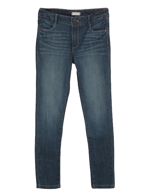 Jeans straight lavado claro para niña 1