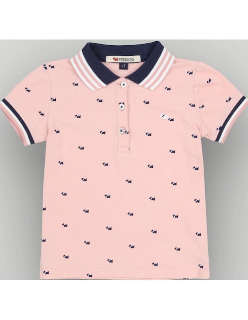 Playera tipo polo Ferrioni para niña