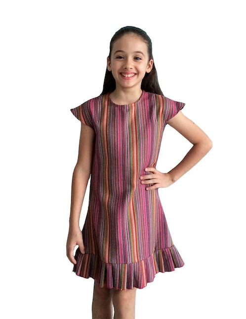Vestido Carana manga cap para niña