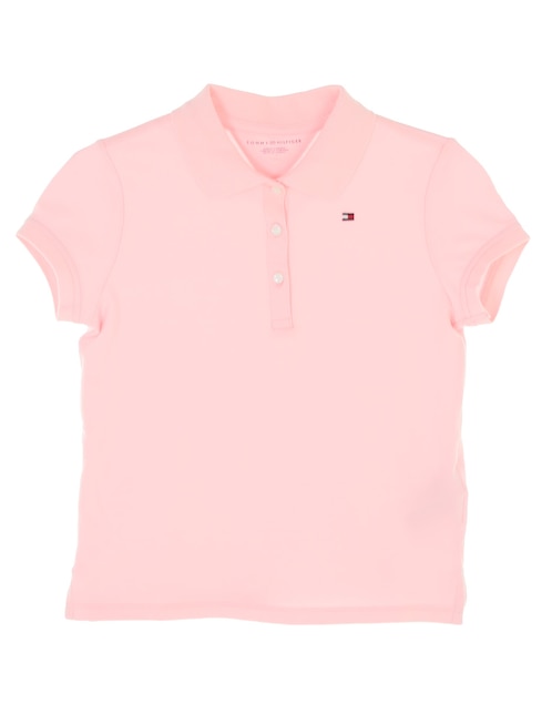 Playera tipo polo Tommy Hilfiger de algodón para niña