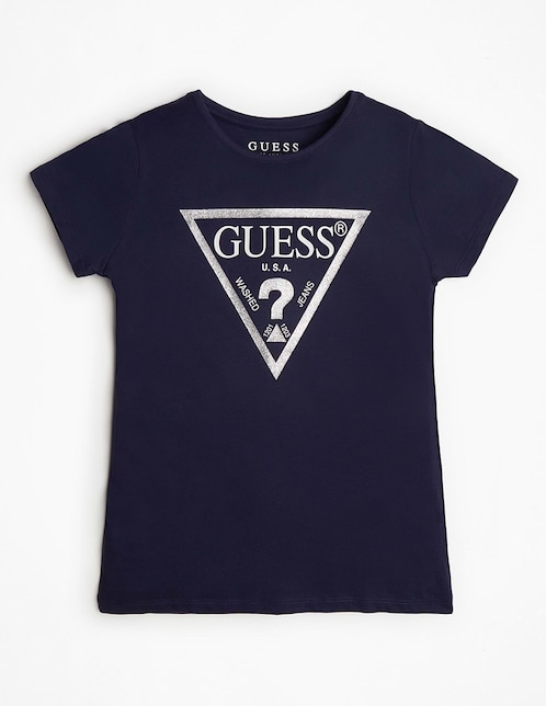 Playera GUESS manga corta para niña