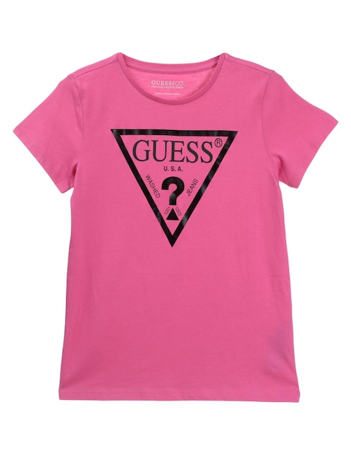 Playera Guess manga corta para niña