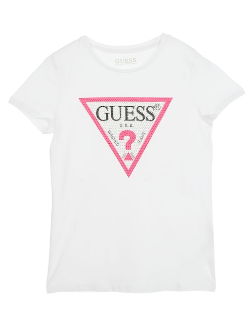 Playera Guess manga corta para niña