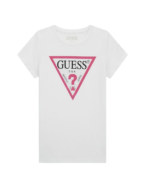 Playera Guess manga corta para niña