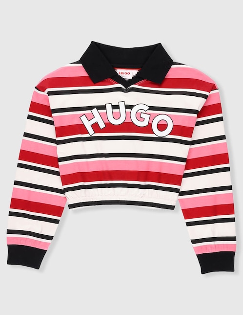 Playera Hugo manga larga para niña