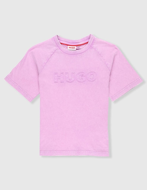 Playera Hugo manga corta para niña