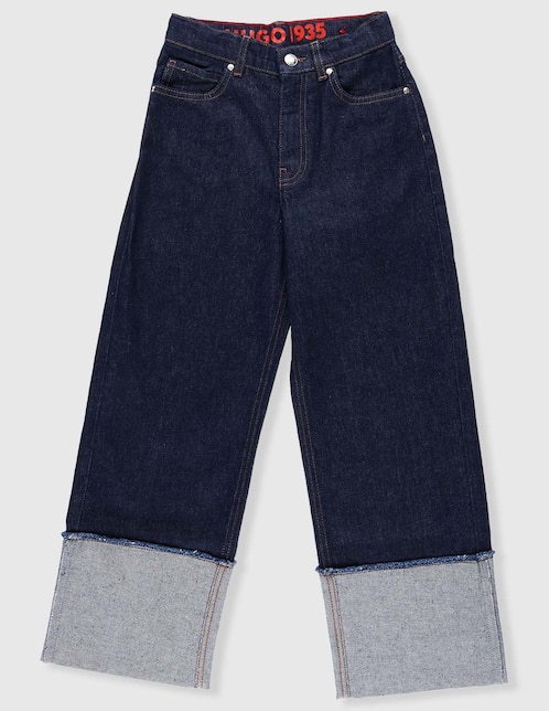 HUGO Jeans baggy Hugo lavado obscuro para niña