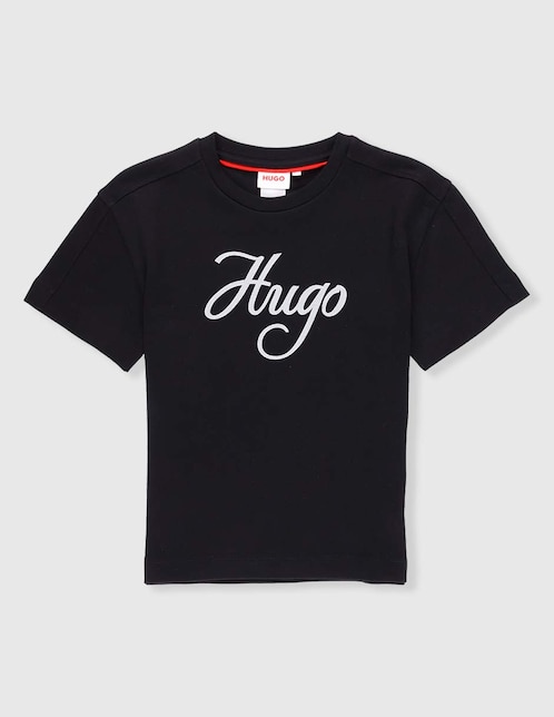 Playera Hugo manga corta para niña