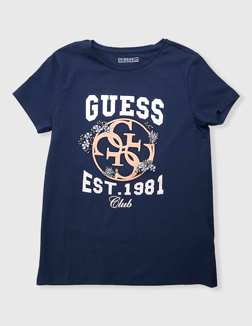 Playera Guess manga corta para niña