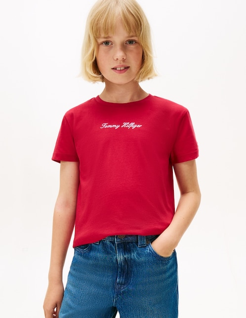 Playera Tommy Hilfiger manga corta para niña