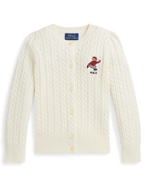 SUÉTER POLO 919829 ALGODÓN, 5, BLANCO
