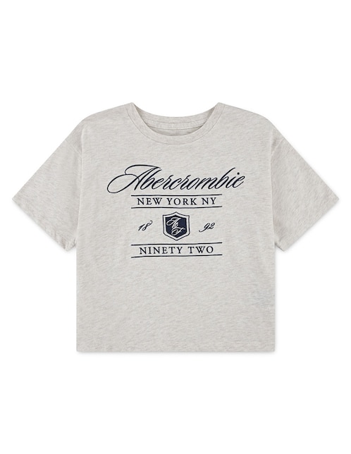 Playera Abercrombie & Fitch manga corta para niña