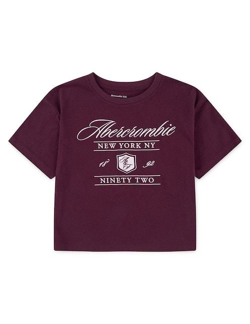 Playera Abercrombie & Fitch manga corta para niña