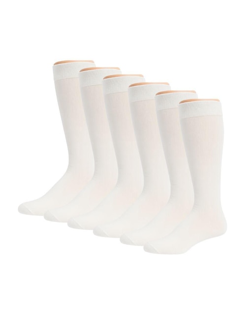 Set de calceta de algodón para niña 6 pares Set de calceta de algodón para niña 6 pares