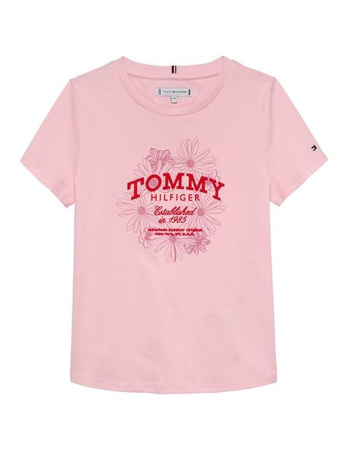 Playera Tommy Hilfiger manga corta para niña