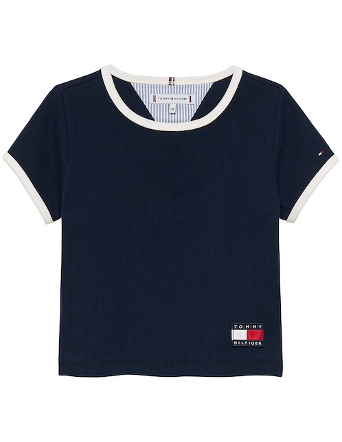 Playera Tommy Hilfiger manga corta para niña