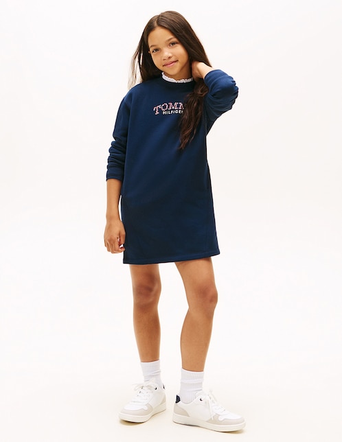 Vestido manga regular para niña 1