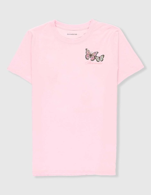 Playera Abercrombie & Fitch Kids manga corta para niña