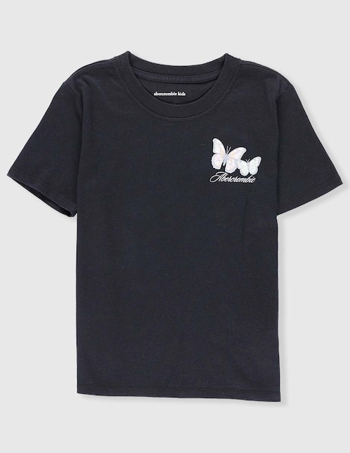 Playera Abercrombie & Fitch Kids manga corta para niña
