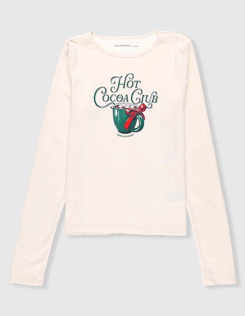 Playera manga larga para niña 1