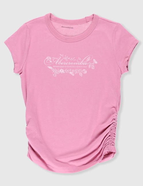 Playera Abercrombie & Fitch manga corta para niña