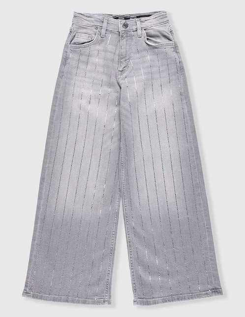 Jeans amplio Guess deslavado para niña