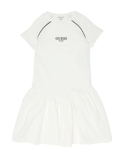 Vestido Guess manga regular para niña
