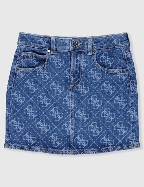 Falda Guess de algodón para niña