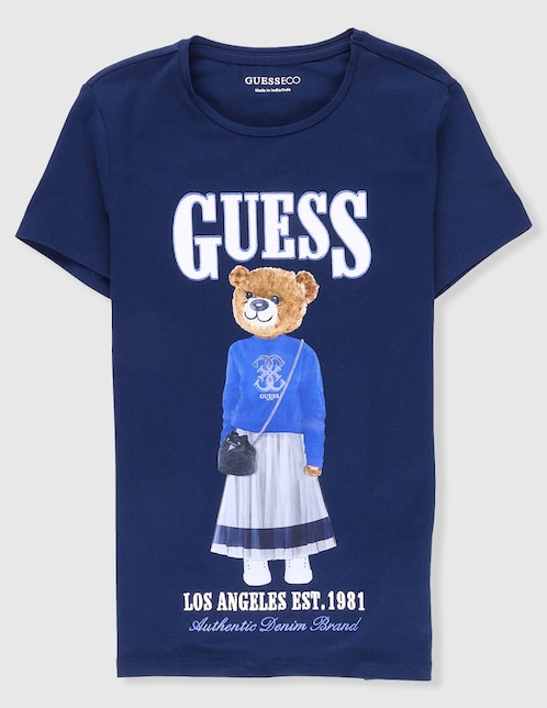 Playera Guess manga corta para niña