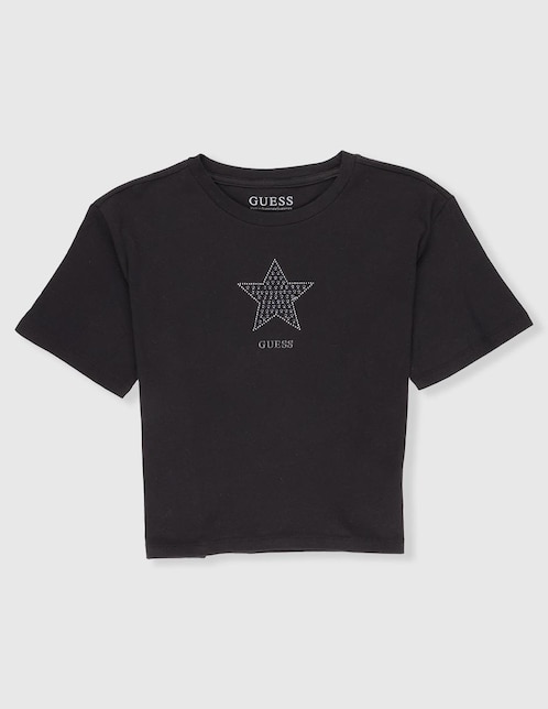 Playera Guess manga corta para niña