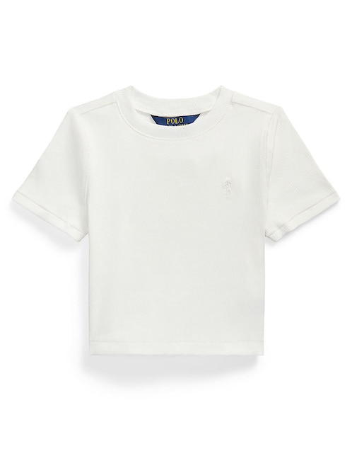 PLAYERA POLO A96144 LOGO R, 6X, BLANCO