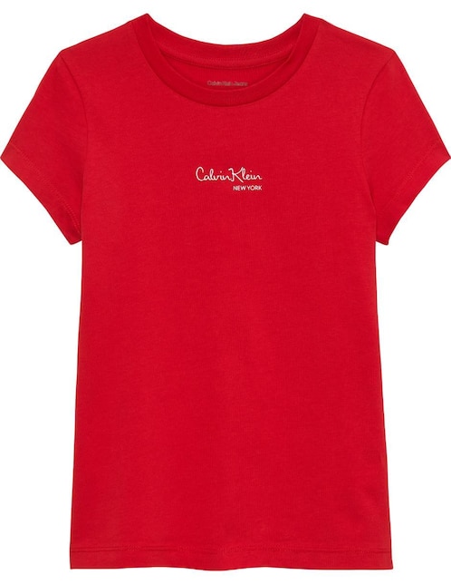 Playera Calvin Klein Jeans Girls manga corta para niña