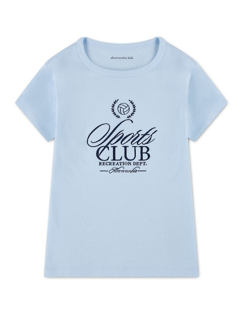 Playera Abercrombie & Fitch manga corta para niña