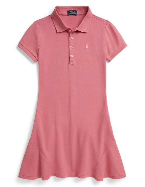 Vestido polo Polo manga regular para niña
