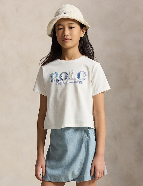 Playera Polo Ralph Lauren manga corta para niña