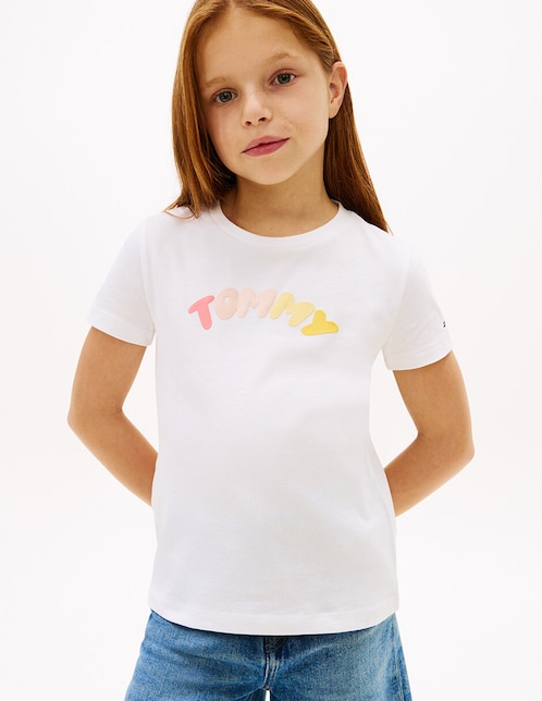 Playera Tommy Hilfiger manga corta para niña
