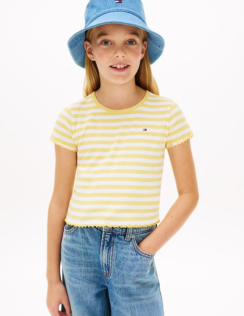 Playera Tommy Hilfiger manga corta para niña