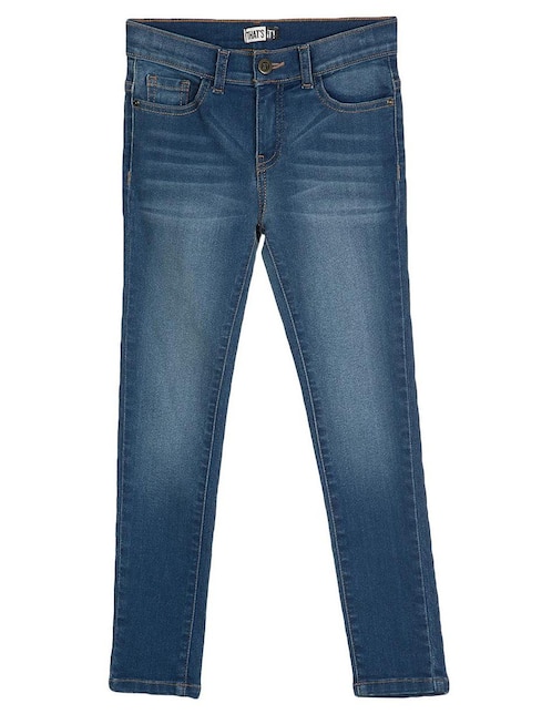 Jeans skinny 365 Essential deslavado para niña