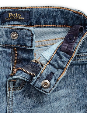 Jeans straight polo ralph lauren deslavado para niño