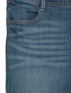 Jeans straight Tommy Hilfiger lavado claro para niña