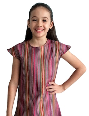 Vestido Carana manga cap para niña