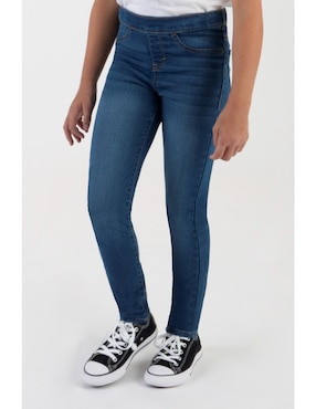 Jeans slim Levi's lavado obscuro para niña