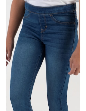 Jeans slim Levi's lavado obscuro para niña