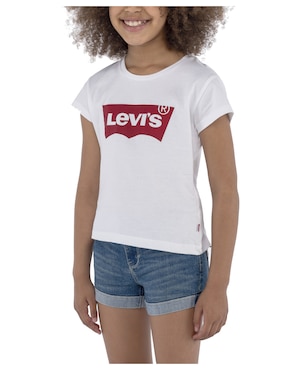 Playera Levi's manga corta para niña