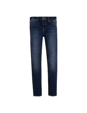Jeans slim Levi's lavado obscuro para niña