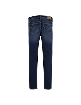 Jeans slim Levi's lavado obscuro para niña