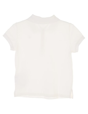 Playera tipo polo Tommy Hilfiger de algodón para niña