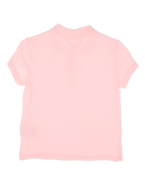 Playera tipo polo Tommy Hilfiger de algodón para niña