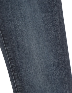 Jeans straight Tommy Hilfiger lavado obscuro para niña